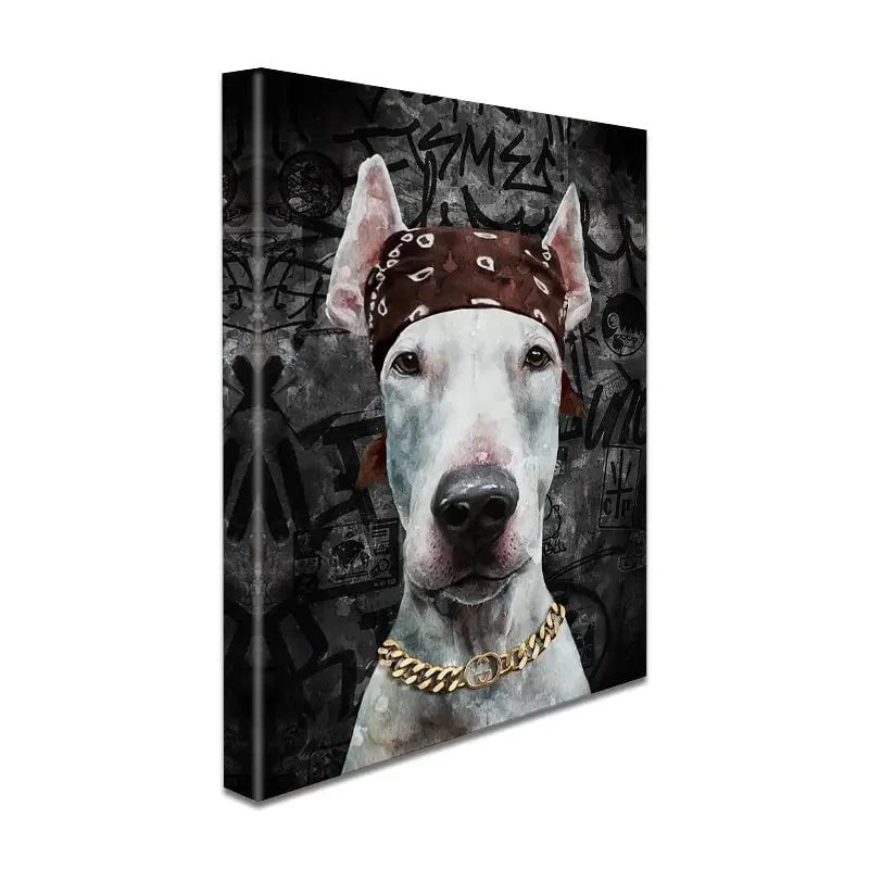 Dog In Bandana Canvas Print Dog In Bandana Canvas Print wall art product Svetlana Aleynikova