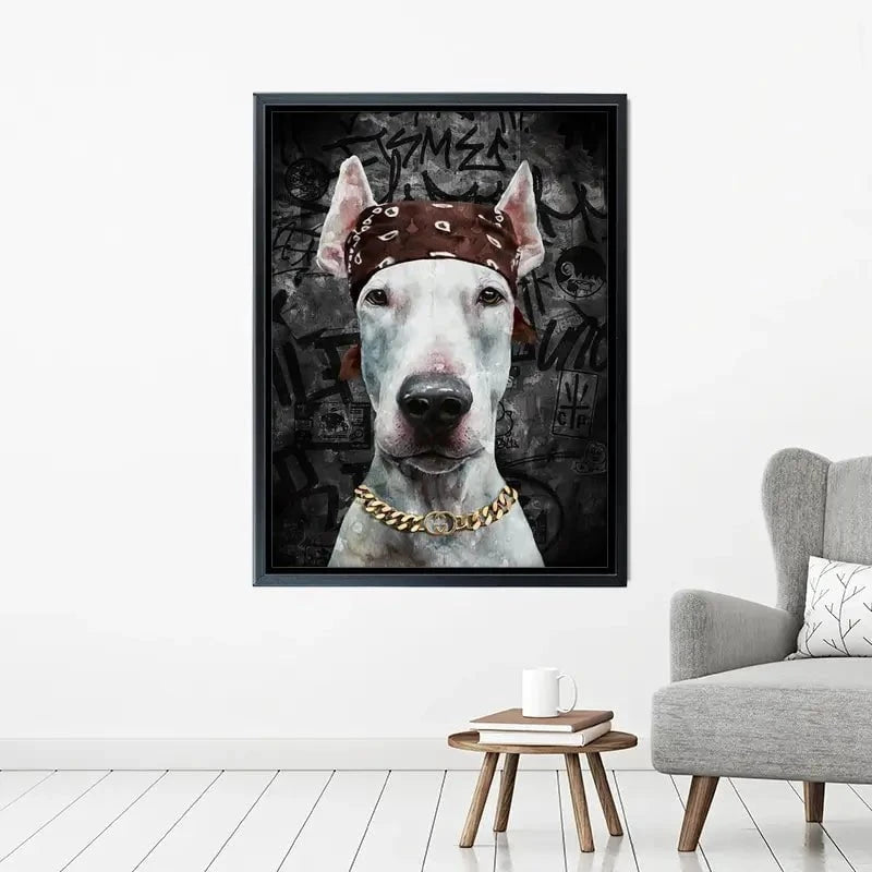 Dog In Bandana Canvas Print Dog In Bandana Canvas Print wall art product Svetlana Aleynikova
