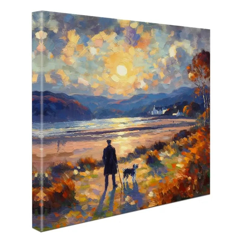 Dog Walker Canvas Print Dog Walker Canvas Print wall art product David Alexander Elder