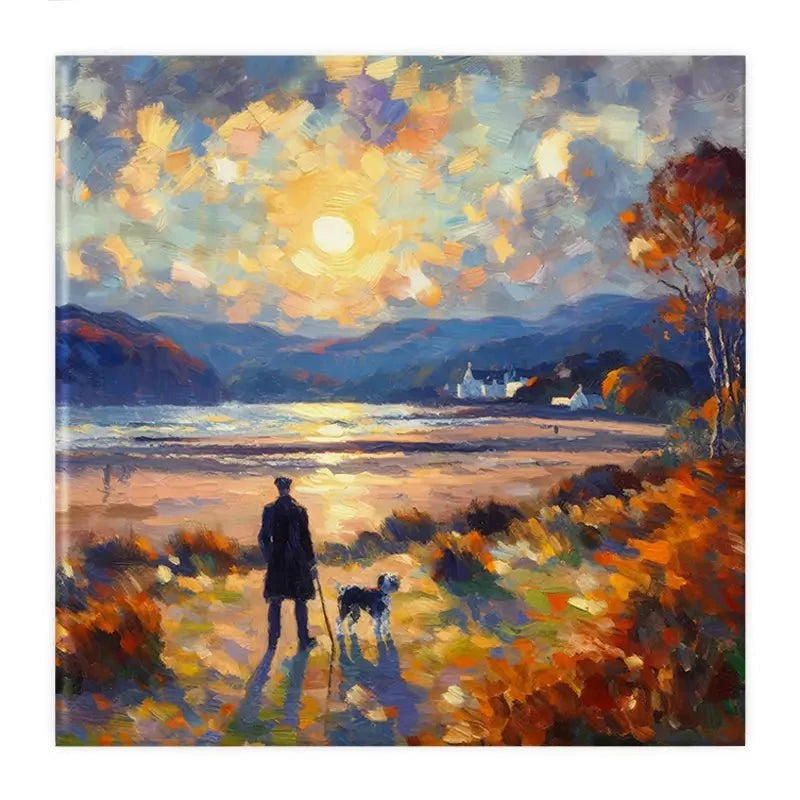 Dog Walker Canvas Print Dog Walker Canvas Print wall art product David Alexander Elder