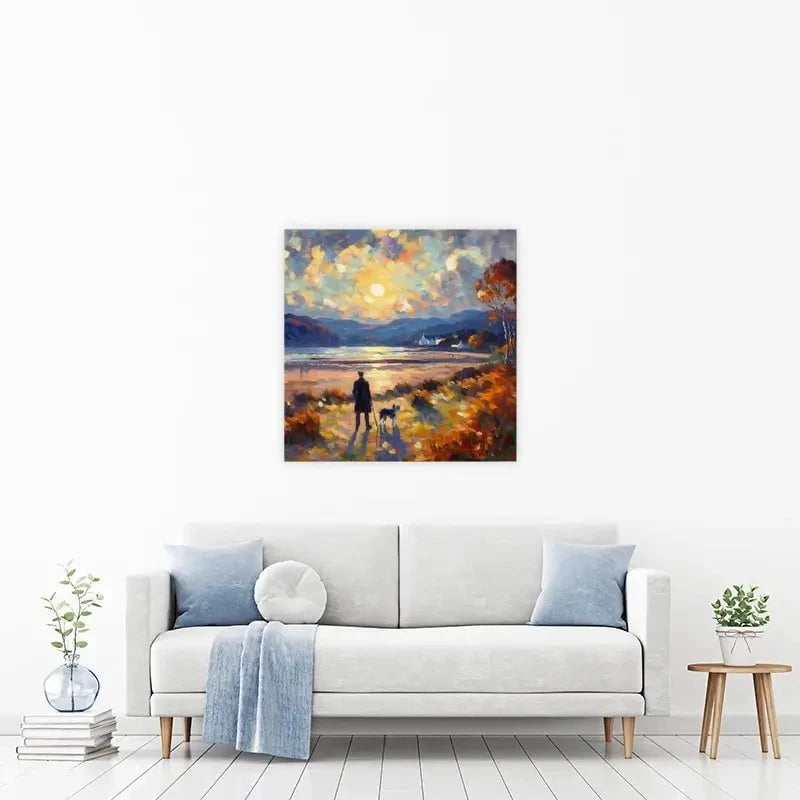 Dog Walker Canvas Print Dog Walker Canvas Print wall art product David Alexander Elder