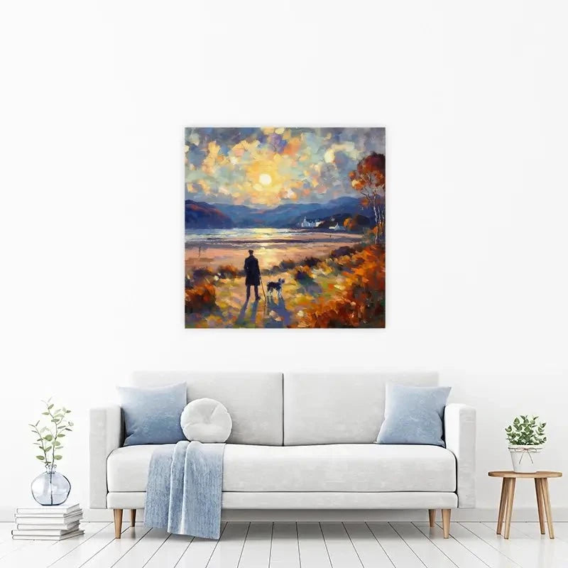 Dog Walker Canvas Print Dog Walker Canvas Print wall art product David Alexander Elder