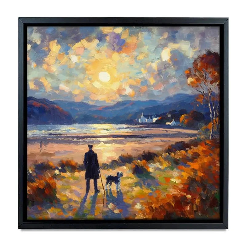 Dog Walker Canvas Print Dog Walker Canvas Print wall art product David Alexander Elder