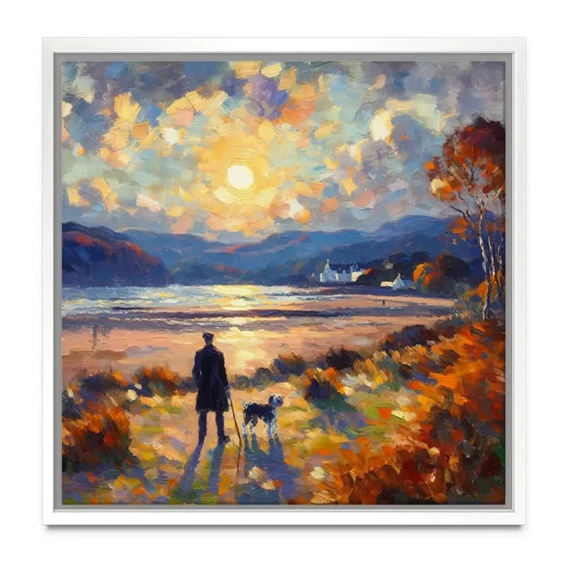 Dog Walker Canvas Print Dog Walker Canvas Print wall art product David Alexander Elder