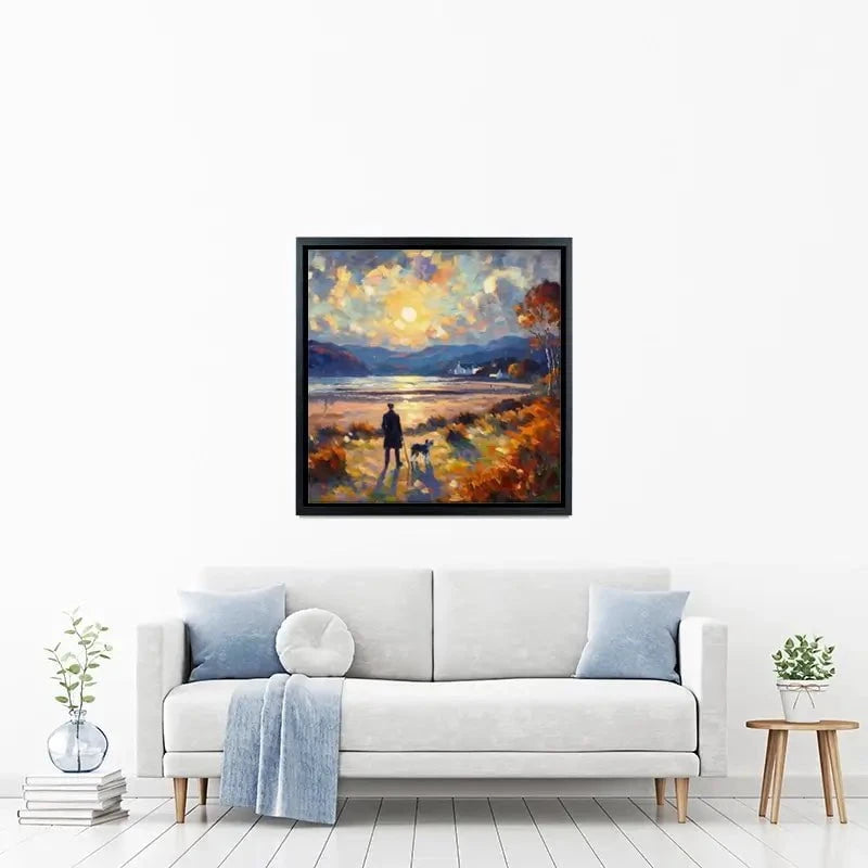 Dog Walker Canvas Print Dog Walker Canvas Print wall art product David Alexander Elder