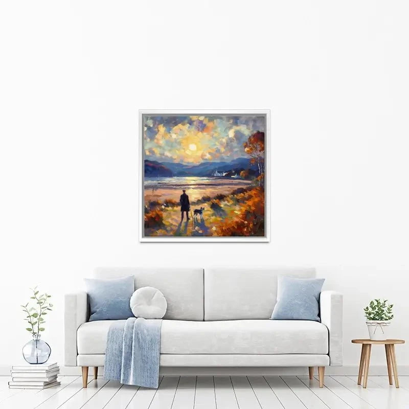 Dog Walker Canvas Print Dog Walker Canvas Print wall art product David Alexander Elder