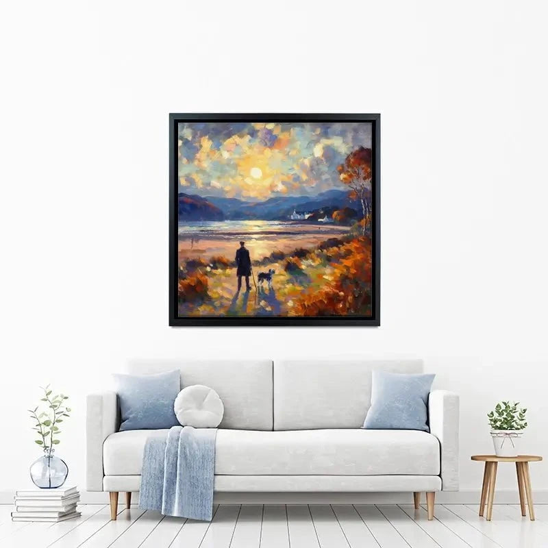 Dog Walker Canvas Print Dog Walker Canvas Print wall art product David Alexander Elder