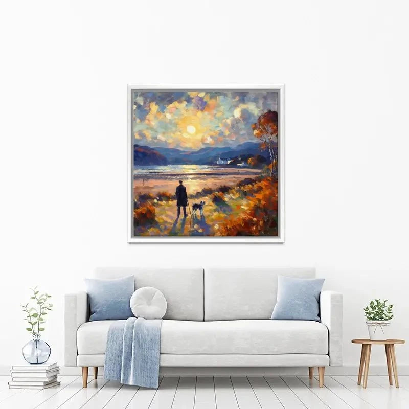 Dog Walker Canvas Print Dog Walker Canvas Print wall art product David Alexander Elder