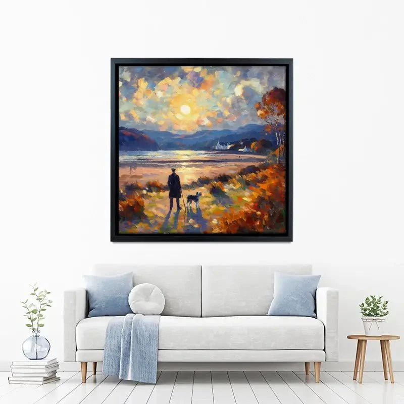 Dog Walker Canvas Print Dog Walker Canvas Print wall art product David Alexander Elder
