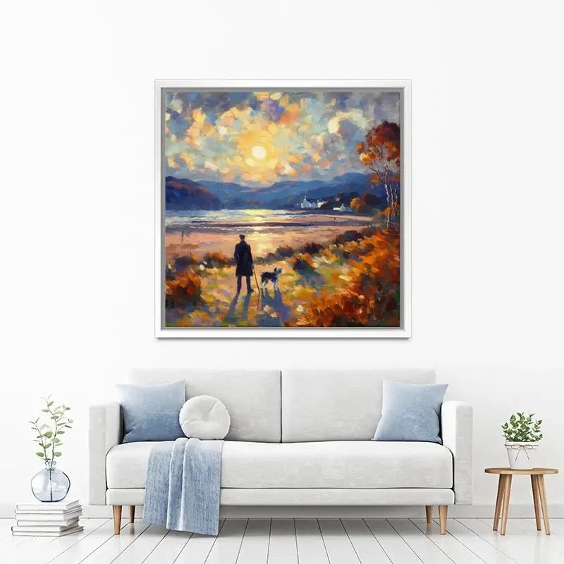 Dog Walker Canvas Print Dog Walker Canvas Print wall art product David Alexander Elder