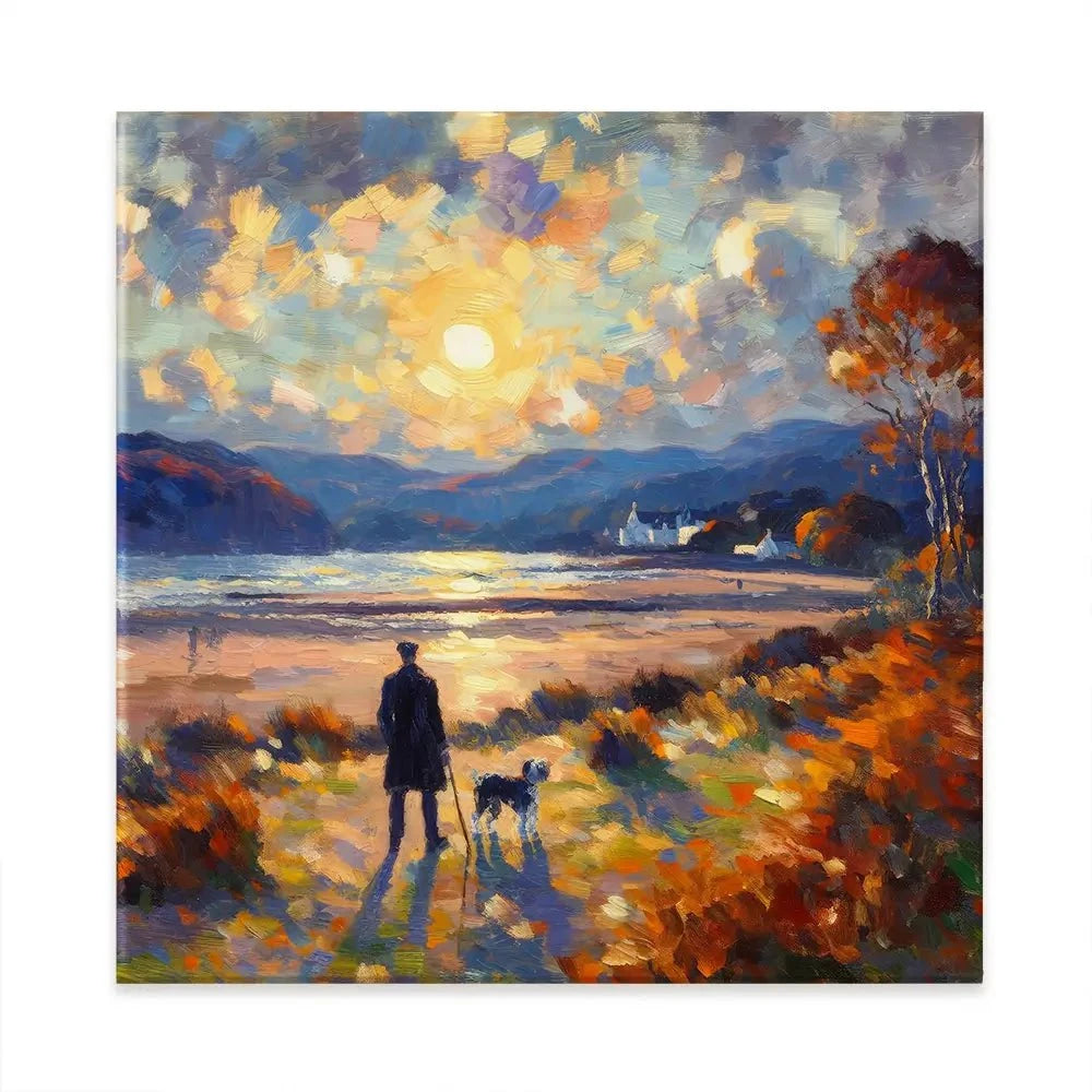 Dog Walker Canvas Print Dog Walker Canvas Print wall art product David Alexander Elder