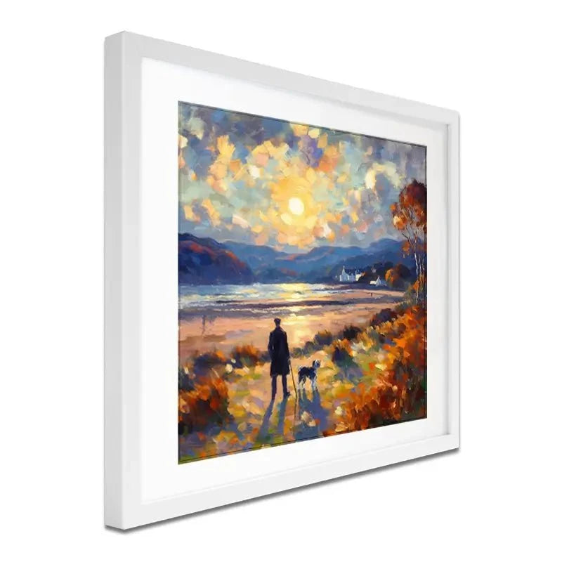 Dog Walker Framed Art Print Dog Walker Framed Art Print wall art product David Alexander Elder