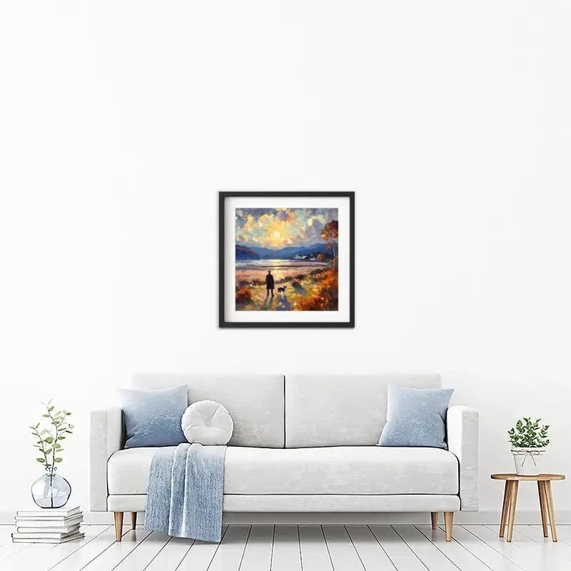 Dog Walker Framed Art Print Dog Walker Framed Art Print wall art product David Alexander Elder