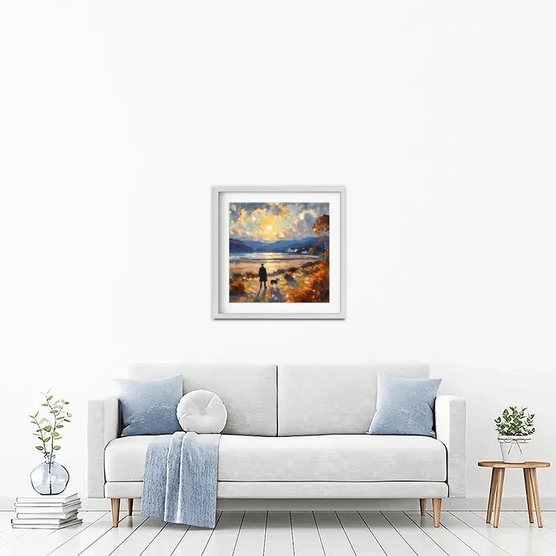 Dog Walker Framed Art Print Dog Walker Framed Art Print wall art product David Alexander Elder