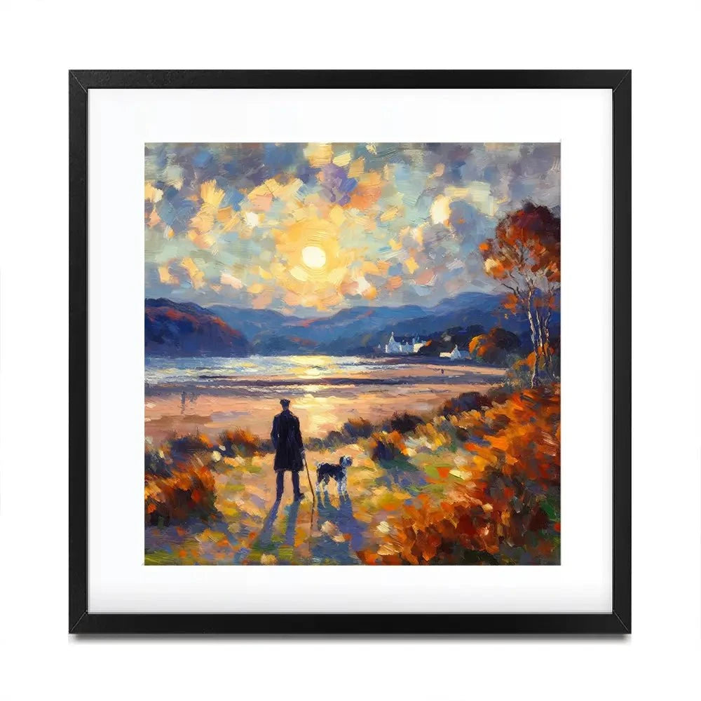 Dog Walker Framed Art Print Dog Walker Framed Art Print wall art product David Alexander Elder