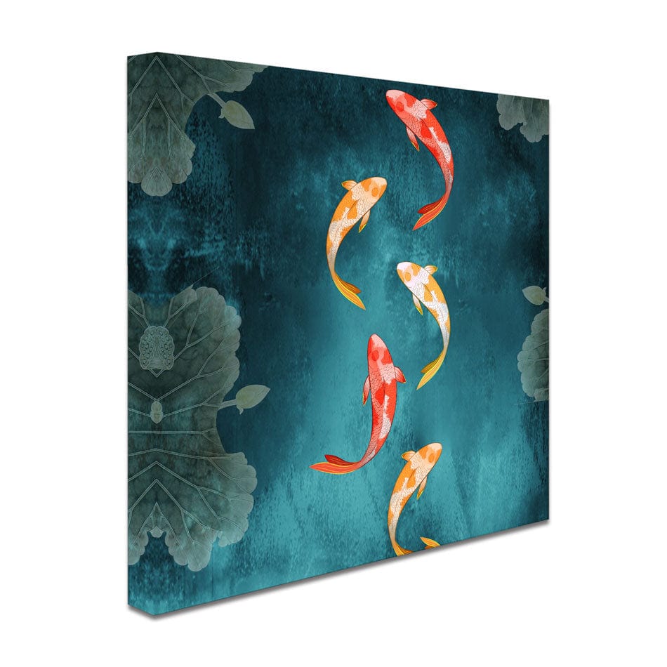 Don't Be Koi Square Canvas Print wall art product Abubkr Mohamed / Shutterstock