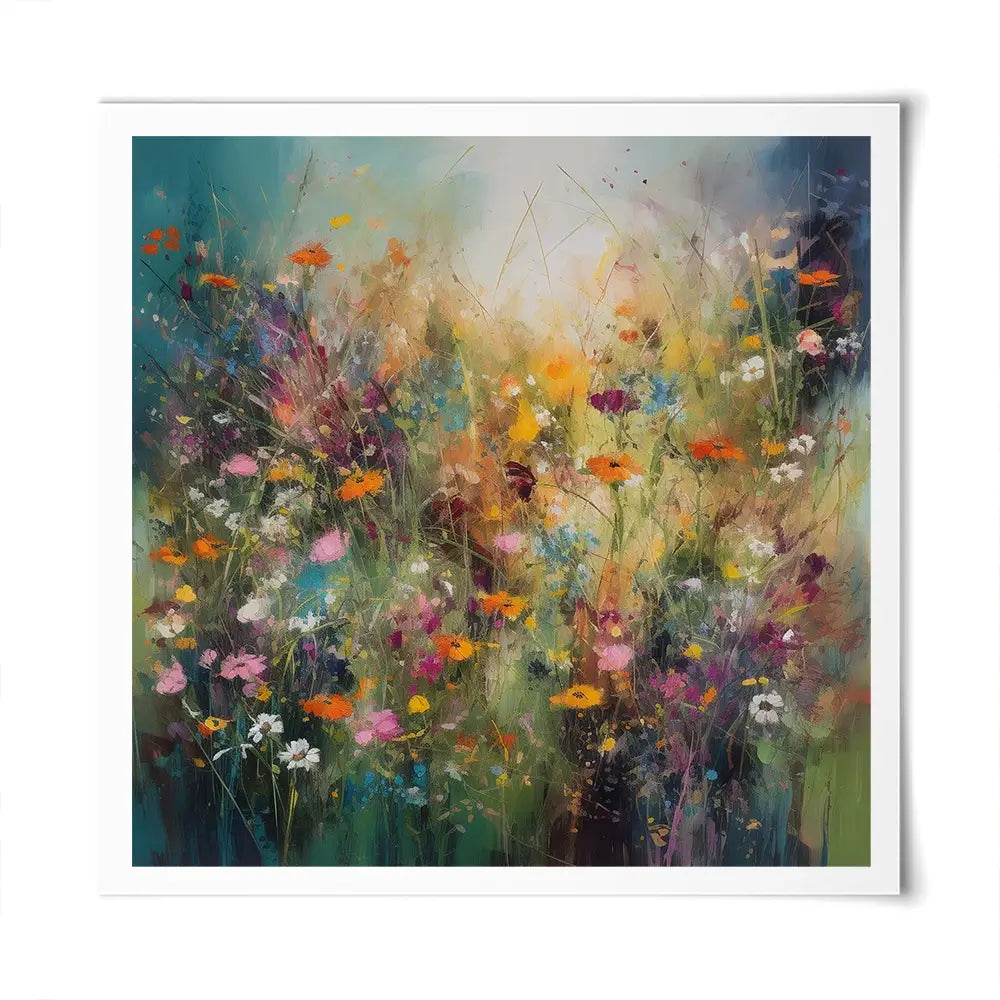 Dreaming Of Wildflowers Square Art Print Dreaming Of Wildflowers Square Art Print wall art product Creative Studio - Independent