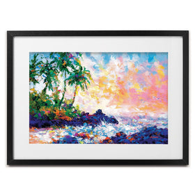 Dreams Of An Exotic Shore Framed Art Print wall art product Leon Devenice