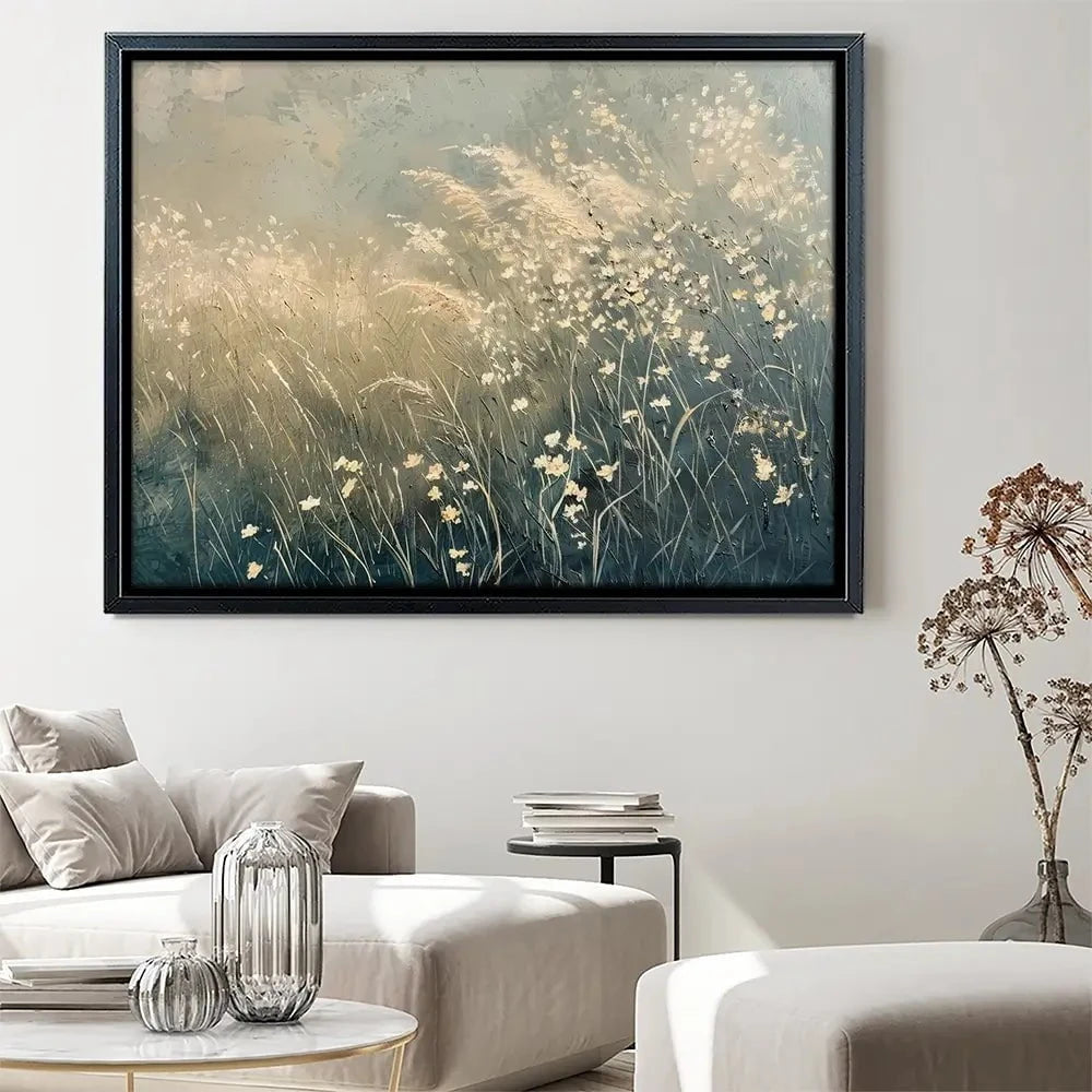 Dreamy Blue Field Canvas Print Dreamy Blue Field Canvas Print wall art product Arlington Prints - Independent