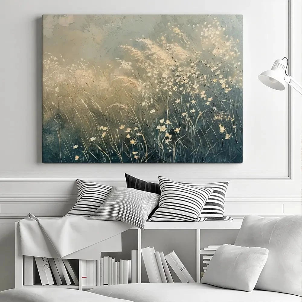 Dreamy Blue Field Canvas Print Dreamy Blue Field Canvas Print wall art product Arlington Prints - Independent