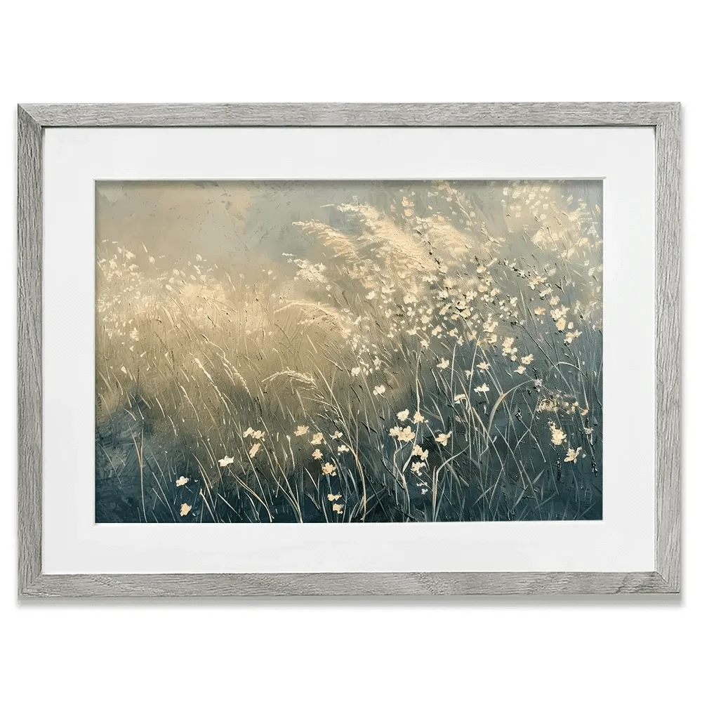 Dreamy Blue Field Framed Art Print Dreamy Blue Field Framed Art Print wall art product Arlington Prints - Independent