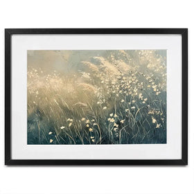 Dreamy Blue Field Framed Art Print Dreamy Blue Field Framed Art Print wall art product Arlington Prints - Independent