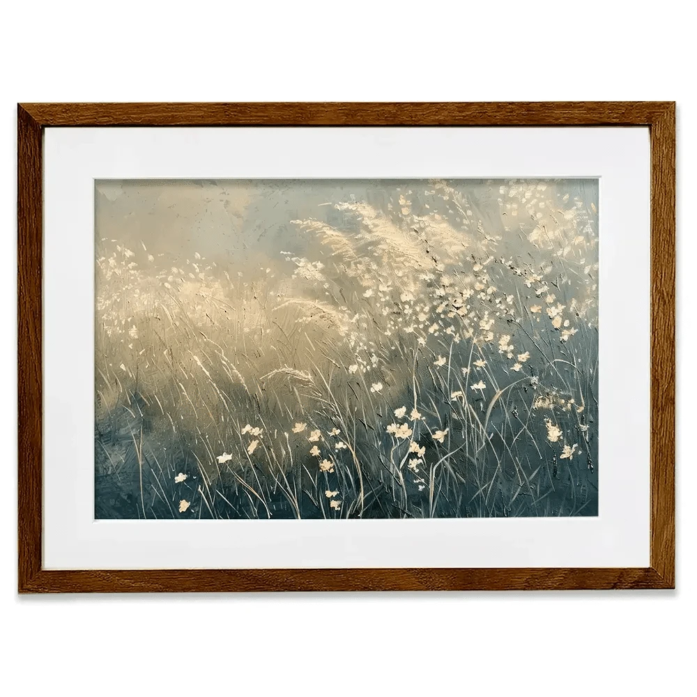Dreamy Blue Field Framed Art Print Dreamy Blue Field Framed Art Print wall art product Arlington Prints - Independent