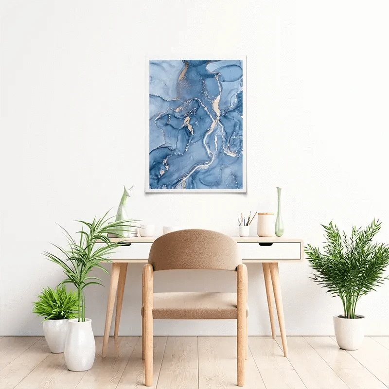 Dreamy Blue Marble Art Print Dreamy Blue Marble Art Print wall art product djero.adlibeshe yahoo.com / Shutterstock