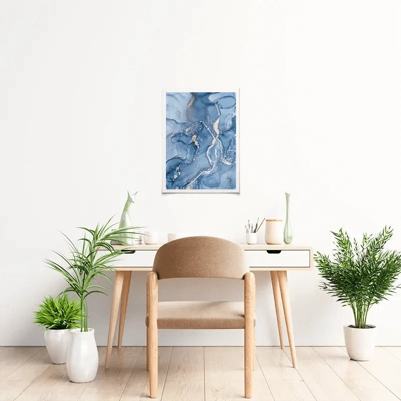 Dreamy Blue Marble Art Print Dreamy Blue Marble Art Print wall art product djero.adlibeshe yahoo.com / Shutterstock