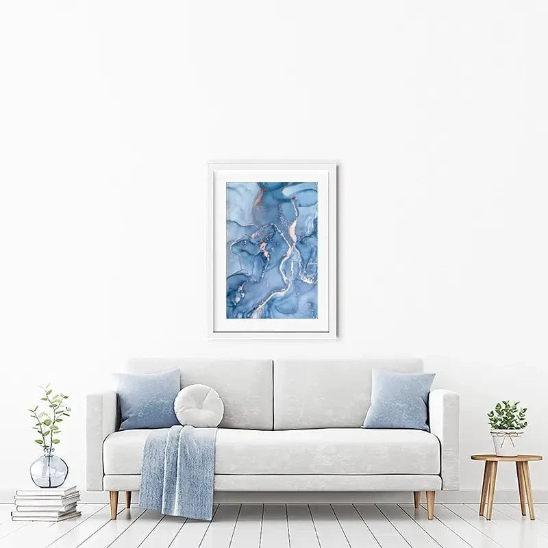 Dreamy Blue Marble Framed Art Print Dreamy Blue Marble Framed Art Print wall art product djero.adlibeshe yahoo.com / Shutterstock