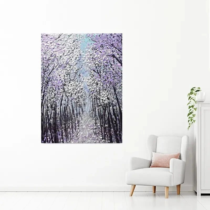 Driftwood In Purple Canvas Print Driftwood In Purple Canvas Print wall art product Nada Khatib