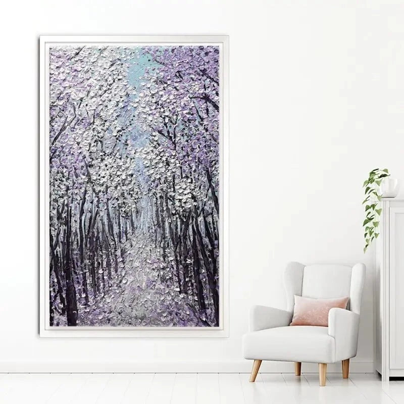 Driftwood In Purple Canvas Print Driftwood In Purple Canvas Print wall art product Nada Khatib