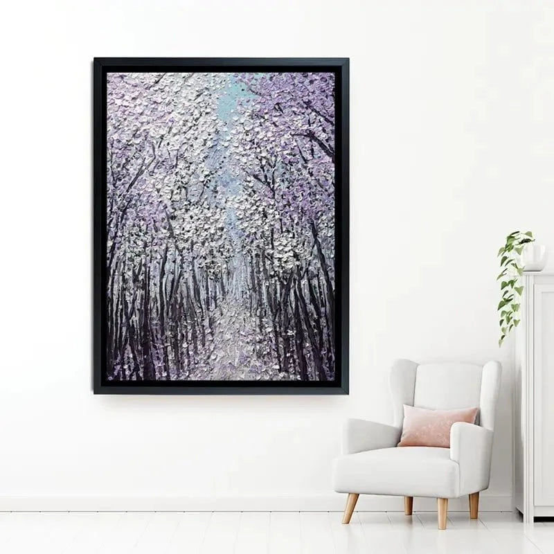 Driftwood In Purple Canvas Print Driftwood In Purple Canvas Print wall art product Nada Khatib