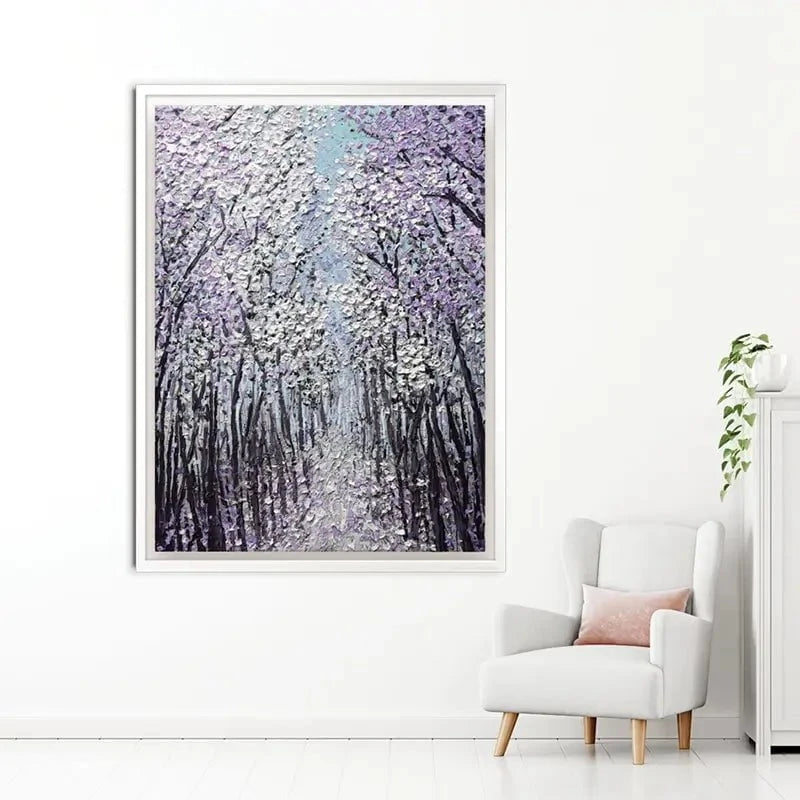 Driftwood In Purple Canvas Print Driftwood In Purple Canvas Print wall art product Nada Khatib