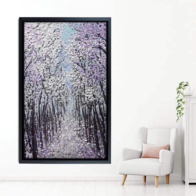 Driftwood In Purple Canvas Print Driftwood In Purple Canvas Print wall art product Nada Khatib