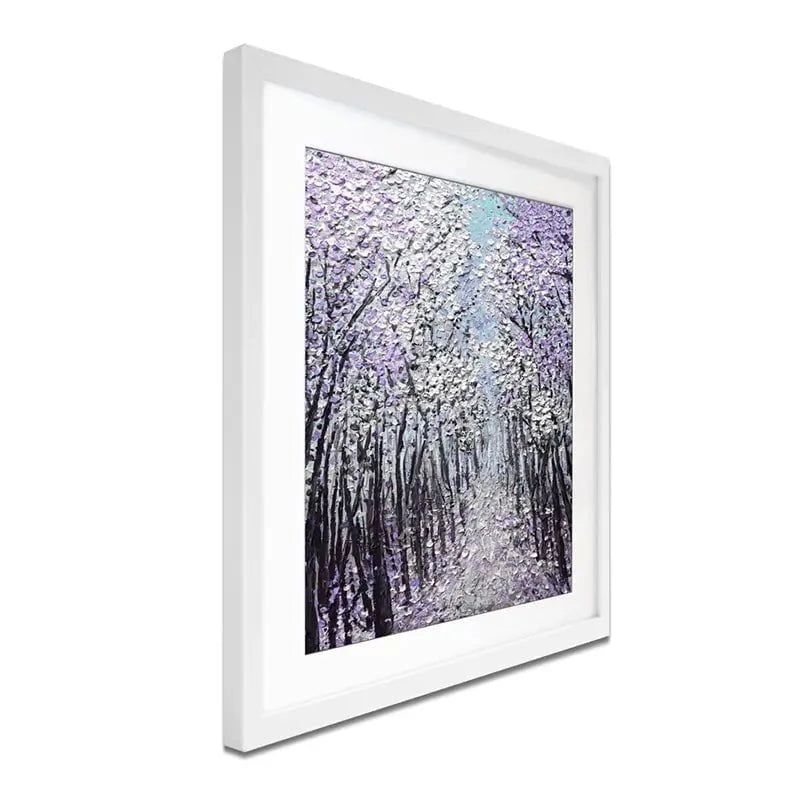 Driftwood In Purple Framed Art Print Driftwood In Purple Framed Art Print wall art product Nada Khatib