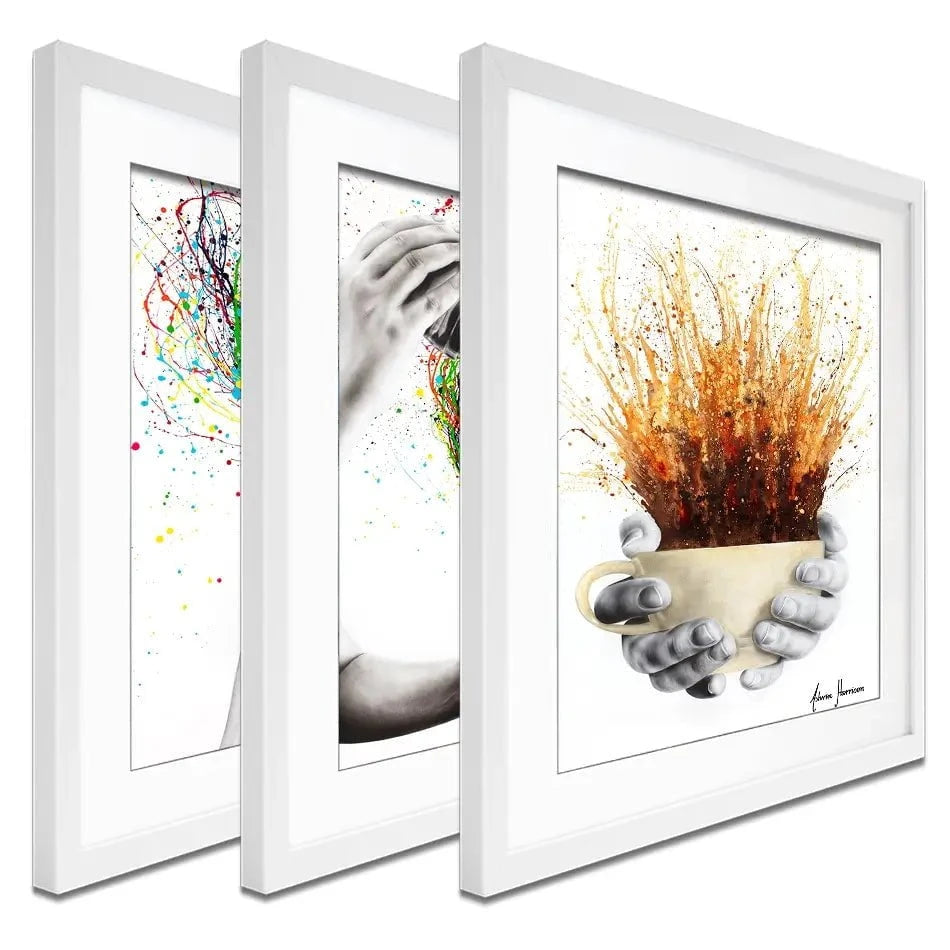 Drink Explosion Framed Art Print Trio Drink Explosion Framed Art Print Trio wall art product Ashvin Harrison
