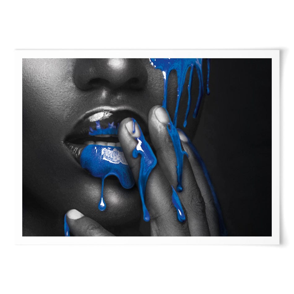 Dripping Blue Art Print wall art product H Cleary