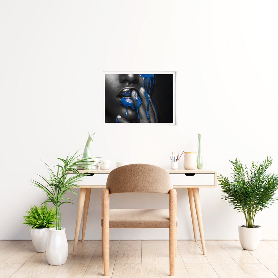 Dripping Blue Art Print wall art product H Cleary