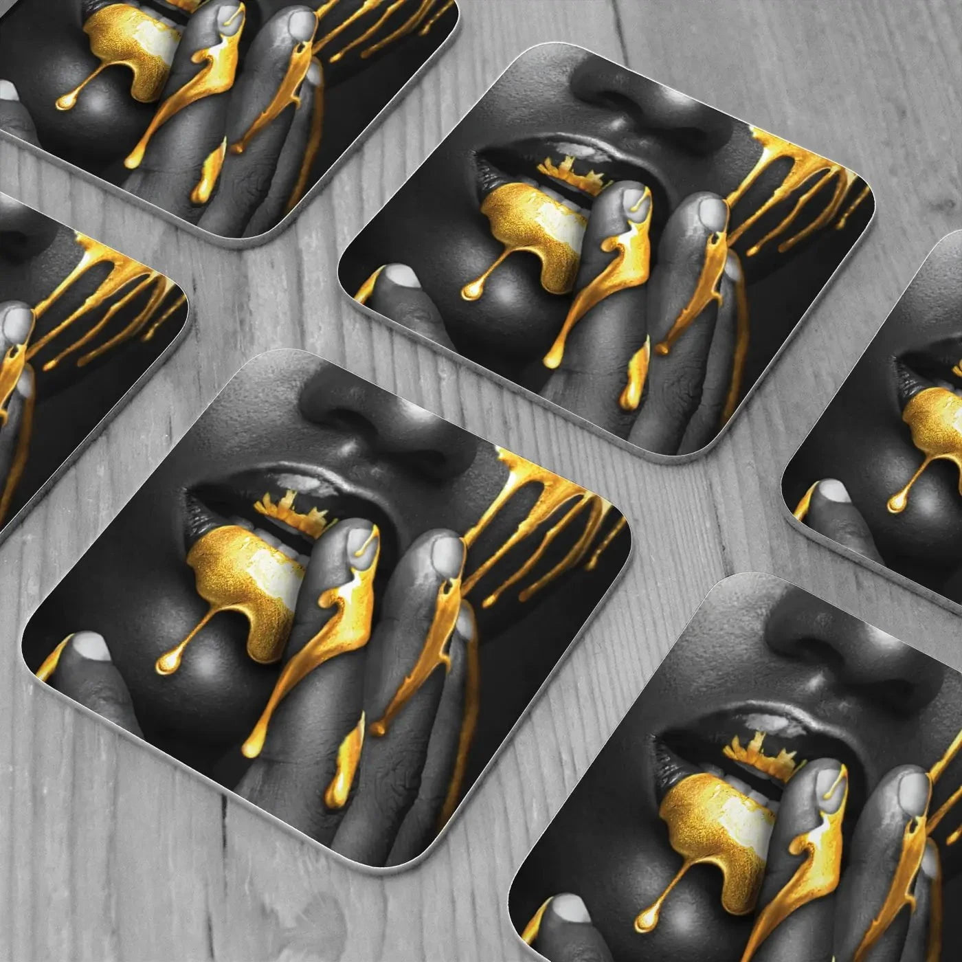 Dripping Coaster Set Dripping Coaster Set wall art product H Cleary