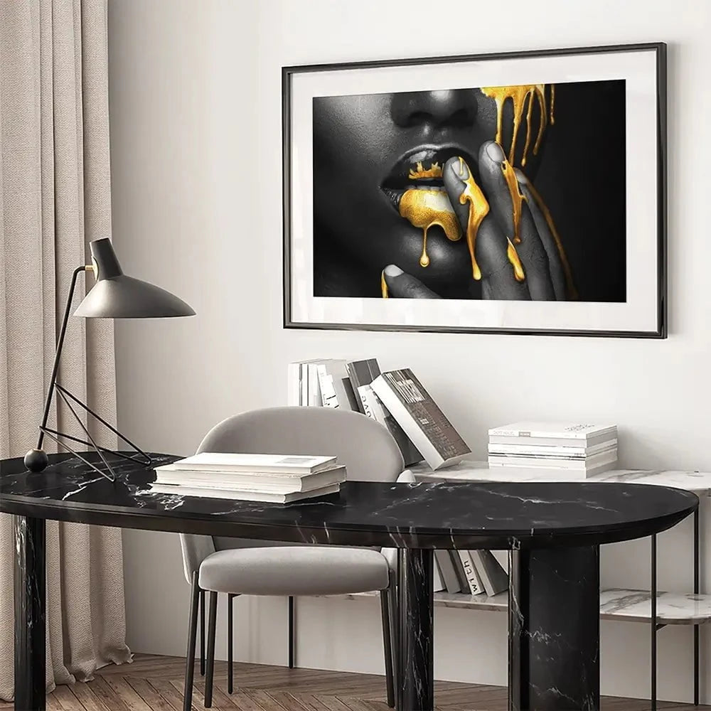 Dripping Framed Art Print Dripping Framed Art Print wall art product H Cleary