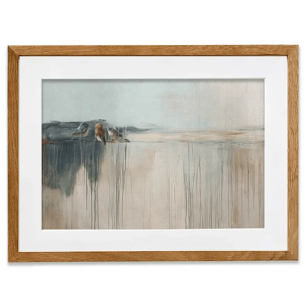 Drips And Feathers Framed Art Print Drips And Feathers Framed Art Print wall art product Svetlana Aleynikova