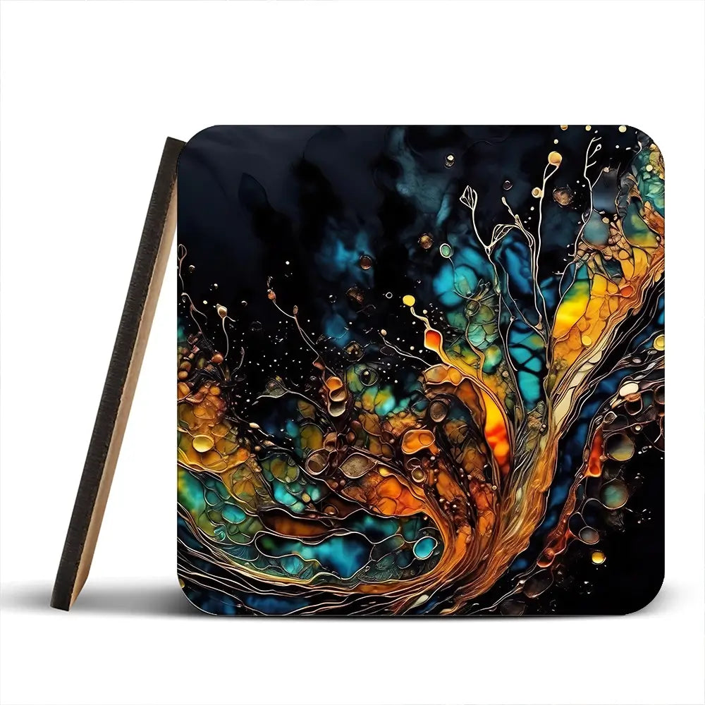Droplets Journey Coaster Set Droplets Journey Coaster Set wall art product Violeta Allaberdieva