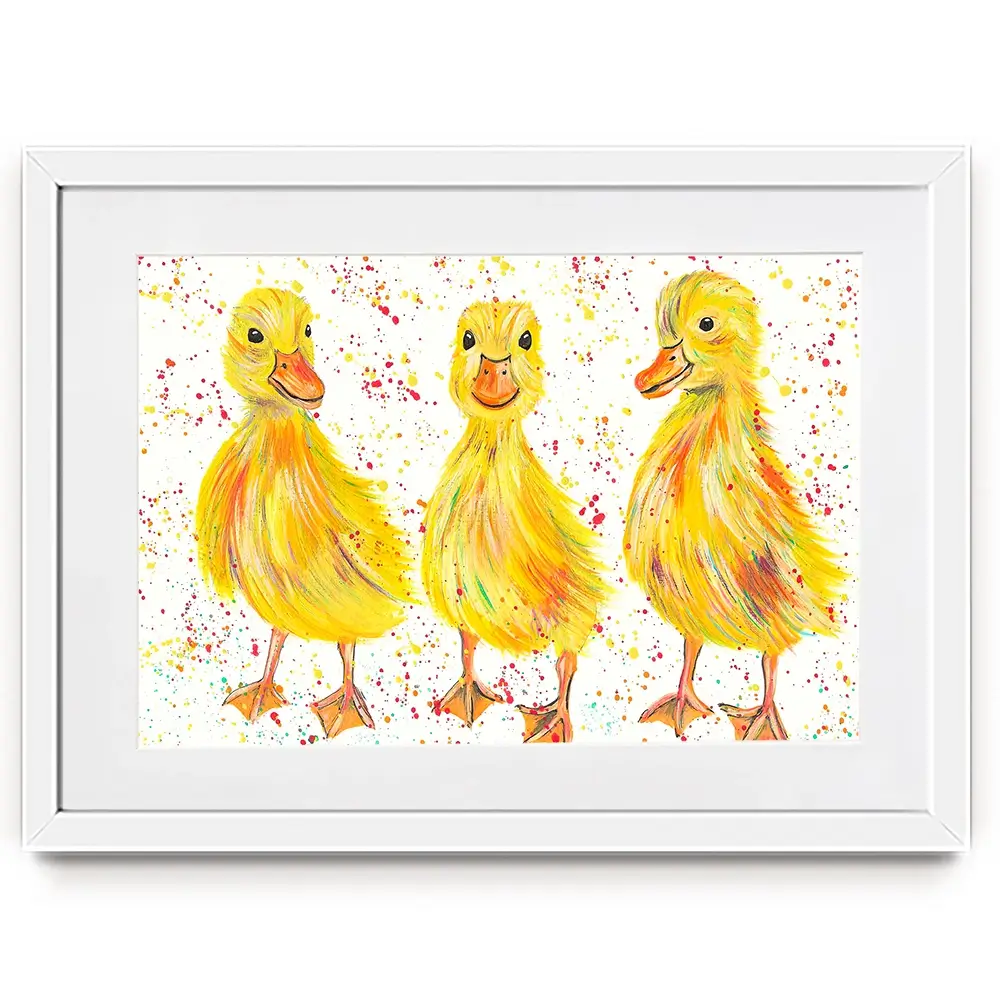 Ducklings Framed Art Print Ducklings Framed Art Print wall art product Emma LC Art