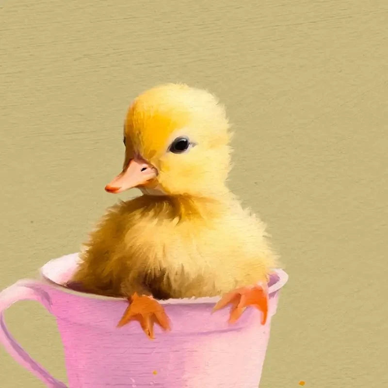 Ducklings In Cups Framed Art Print Ducklings In Cups Framed Art Print wall art product Svetlana Aleynikova