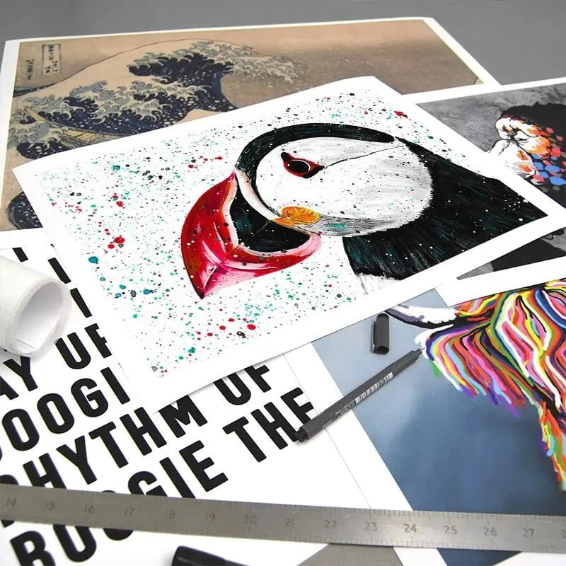Duke The Puffin Art Print Duke The Puffin Art Print wall art product Emma LC Art