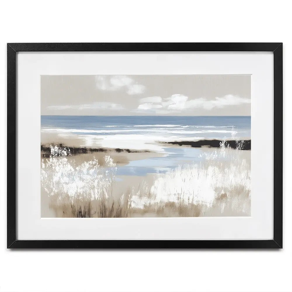 Dune Grass Above Tide Framed Art Print Dune Grass Above Tide Framed Art Print wall art product Chromatic Storm Studio
