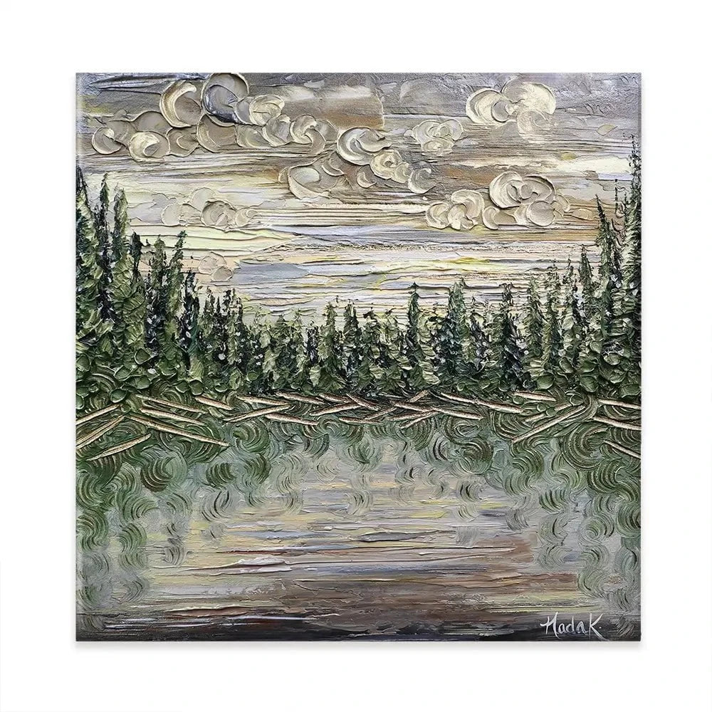 Dusk To Dawn Square Canvas Print Dusk To Dawn Square Canvas Print wall art product Art Print Shop