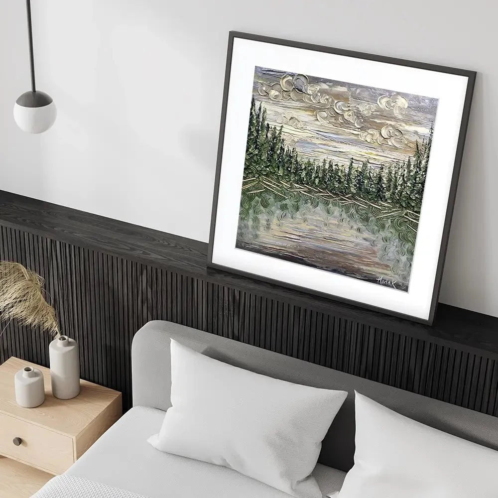 Dusk To Dawn Square Framed Art Print Dusk To Dawn Square Framed Art Print wall art product Nada Khatib