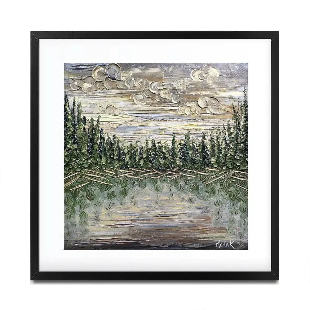 Dusk To Dawn Square Framed Art Print Dusk To Dawn Square Framed Art Print wall art product Nada Khatib
